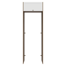 Porta-Geladeira 73 cm 1 Porta Basculante Rustic/Branco Vik Madesa