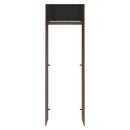 Porta-Geladeira 73 cm 1 Porta Basculante Rustic/Preto Lux Madesa