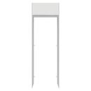 Porta-Geladeira 73 cm 1 Porta Basculante Branco Veludo Lux Madesa