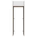 Porta-Geladeira 73 cm 1 Porta Basculante Rustic/Branco Veludo Lux Madesa