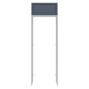 Porta-Geladeira 73 cm 1 Porta Basculante Branco/Azul Vik Madesa