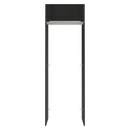 Porta-Geladeira 73 cm 1 Porta Basculante Preto/Branco/Preto Lux Madesa