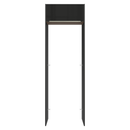 Porta-Geladeira 73 cm 1 Porta Basculante Preto/Rustic/Preto Lux Madesa