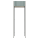 Porta-Geladeira 73 cm 1 Porta Basculante Cinza/Rustic/Cinza Lux Madesa