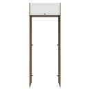 Porta-Geladeira 83 cm 1 Porta Basculante Rustic/Branco Vik Madesa