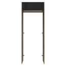 Porta-Geladeira 83 cm 1 Porta Basculante Rustic/Preto Lux Madesa