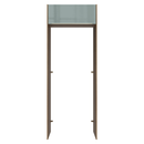Porta-Geladeira 83 cm 1 Porta Basculante Rustic/Cinza Lux Madesa