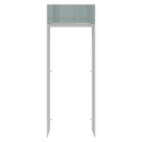 Porta-Geladeira 83 cm 1 Porta Basculante Branco/Cinza Lux Madesa