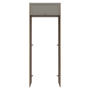 Porta-Geladeira 83 cm 1 Porta Basculante Rustic/Cinza Vik Madesa