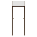 Porta-Geladeira 83 cm 1 Porta Basculante Rustic/Branco Veludo Lux Madesa
