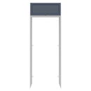 Porta-Geladeira 83 cm 1 Porta Basculante Branco/Azul Vik Madesa