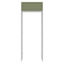 Porta-Geladeira 83 cm 1 Porta Basculante Branco/Verde Vik Madesa
