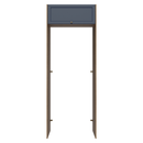 Porta-Geladeira 83 cm 1 Porta Basculante Rustic/Azul Vik Madesa