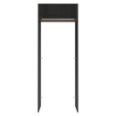 Porta-Geladeira 83 cm 1 Porta Basculante Preto/Rustic/Preto Lux Madesa