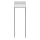 Porta-Geladeira 73 cm 1 Porta Basculante Branco/Rustic Stella Madesa