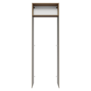 Porta-Geladeira 73 cm 1 Porta Basculante Crema/Rustic/Crema Agata Madesa