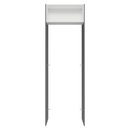 Porta-Geladeira 73 cm 1 Porta Basculante Cinza/Branco/Cinza Agata Madesa