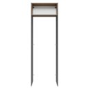 Porta-Geladeira 73 cm 1 Porta Basculante Cinza/Rustic/Cinza Agata Madesa