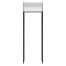Porta-Geladeira 73 cm 1 Porta Basculante Preto/Branco/Preto Lux Madesa