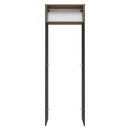 Porta-Geladeira 73 cm 1 Porta Basculante Preto/Rustic/Preto Agata Madesa