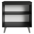 Balcão de Cozinha 80 cm 2 Portas Com Pés Preto Nice Madesa