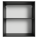 Armário Aéreo 60 cm 1 Porta Preto Nice Madesa