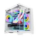 Gabinete Gamer Aquário Micro W305 White K-MEX Micro-ATX