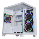 Gabinete Gamer Aquário Micro Atx S/ Fans Cor Branco - K-mex Cg-w830