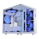 Gabinete Gamer K-Mex Aquário Micro White CG-W2SB Micro-ATX