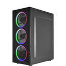 Gabinete Gamer Divinus Multicolor CG-AL10 ATX Vidro Temperado Com 3 Fans