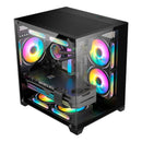 Gabinete Gamer Micro Aquário K-Mex CG-0830 Preto Cube Case