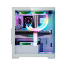 Gabinete Gamer Poseidon ATX CG-11G4 White Vidro Temperado