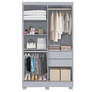 Guarda Roupa Solteiro 4 Portas 2 Gavetas Sergipe Bianchi