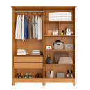 Guarda-Roupa Solteiro 4 Portas 2 Gavetas MDF Nina Bianchi