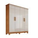 Guarda-Roupa Solteiro 4 Portas 2 Gavetas MDF Nina Bianchi