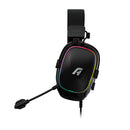 Headset Gamer Aplus Atis, 7.1, Com Fio, RGB, Multiplataforma, Driver 50mm, Microfone Removivel, Preto
