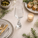 Jogo 6 Taças de Vinho em Vidro com Esfera Transparente Pure Linha Sintonia 595ml