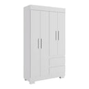 Guarda-Roupa Solteiro Maya 4 Portas com 2 Gavetas ACP Móveis