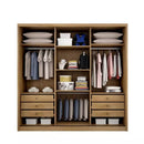 Guarda-Roupa Arezzo Plus com Espelho 3 Portas 6 Gavetas Novo Horizonte