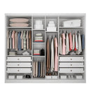 Guarda-Roupa Casal Robust com Espelho 6 Portas 6 Gavetas Novo Horizonte