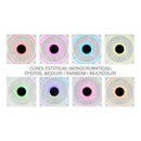 Kit 3 Fans K-mex Aauw Argb Rainbow Infinity3d Sem Fita Led
