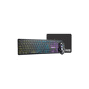 Kit Gamer K-mex Teclado Gamer Km7628 RGB Steampunk + Mouse Gamer Mod734 + Mouse Pad Pad Fxx