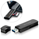 LEITOR DE CARTÃO DE MEMÓRIA SD PORTÁTIL USB 3.0 PRETO