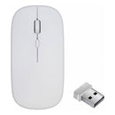 Mouse Sem Fio Recarregável K-mex 1600dpi Slim Usb-c Ma-a7w4 Branco
