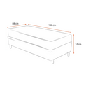 Cama Box Solteiro Conjugada D28 88x188x53cm Ortomedic Bacetto