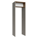 Porta-Geladeira 73 cm 1 Porta Basculante Crema/Rustic/Crema Agata Madesa