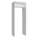 Porta-Geladeira 83 cm 1 Porta Basculante Branco/Cinza Agata Madesa