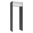 Porta-Geladeira 83 cm 1 Porta Basculante Cinza/Branco/Cinza Agata Madesa