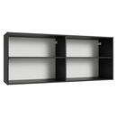 Armário Aéreo 120 cm 2 Portas Preto Nice Madesa