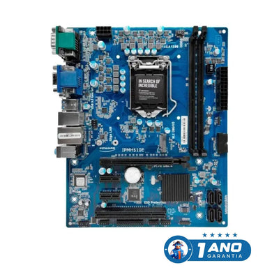 Placa-Mãe PCWare IPMH510E, Intel 10ª/11ª Geração, Micro ATX, LGA1200, DDR4